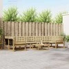 Lauko sofos komplektas 8 pcs Balta ir kreminė 79 x 79 x 37 cm