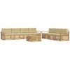 Lauko sofos komplektas 8 pcs Balta ir kreminė