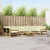 Lauko sofos komplektas 8 pcs Balta ir kreminė 79 x 79 x 37 cm