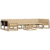 Lauko sofos komplektas 8 pcs Balta ir kreminė 79 x 79 x 37 cm