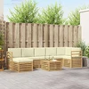 Lauko sofos komplektas 8 pcs Balta ir kreminė 59 x 59 x 37 cm
