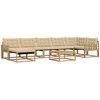 Lauko sofos komplektas 8 pcs Balta ir kreminė 79 x 79 x 37 cm