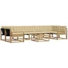 Lauko sofos komplektas 8 pcs Balta ir kreminė 79 x 79 x 37 cm