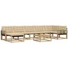 Lauko sofos komplektas 8 pcs Balta ir kreminė 79 x 79 x 37 cm