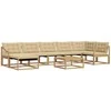 Lauko sofos komplektas 8 pcs Balta ir kreminė 79 x 79 x 37 cm