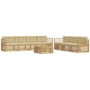Lauko sofos komplektas 8 pcs Balta ir kreminė 79 x 79 x 37 cm