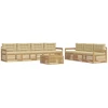 Lauko sofos komplektas 8 pcs Balta ir kreminė 79 x 79 x 37 cm