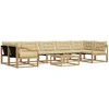 Lauko sofos komplektas 8 pcs Balta ir kreminė 79 x 79 x 37 cm