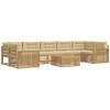 Lauko sofos komplektas 8 pcs Balta ir kreminė