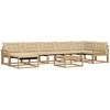 Lauko sofos komplektas 8 pcs Balta ir kreminė 79 x 79 x 37 cm