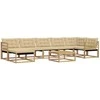 Lauko sofos komplektas 8 pcs Balta ir kreminė 79 x 79 x 37 cm