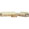 Lauko sofos komplektas 8 pcs Balta ir kreminė 79 x 79 x 37 cm