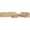 Lauko sofos komplektas 8 pcs Balta ir kreminė 79 x 79 x 37 cm