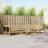 Lauko sofos komplektas 8 pcs Balta ir kreminė 79 x 79 x 37 cm