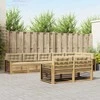 Lauko sofos komplektas 8 pcs Balta ir kreminė Poliesteris