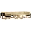 Lauko sofos komplektas 8 pcs Balta ir kreminė 79 x 79 x 37 cm