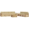 Lauko sofos komplektas 8 pcs Balta ir kreminė 79 x 79 x 37 cm
