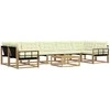 Lauko sofos komplektas 8 pcs Balta ir kreminė 79 x 79 x 37 cm