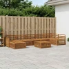 Lauko sofos komplektas 8 pcs Natūrali
