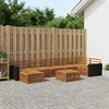 Lauko sofos komplektas 8 pcs Natūrali