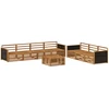 Lauko sofos komplektas 8 pcs Natūrali 79 x 79 x 37 cm