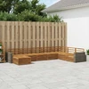 Lauko sofos komplektas 8 pcs Natūrali