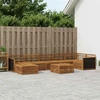 Lauko sofos komplektas 8 pcs Natūrali
