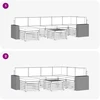 Lauko sofos komplektas 8 vnt. 8 vietos