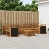 Lauko sofos komplektas 8 pcs Natūrali Kietos akacijos mediena