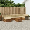 Lauko sofos komplektas 8 pcs Natūralus ir bežinis