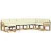 Lauko sofos komplektas 8 vnt. Balta ir kreminė