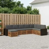Lauko sofos komplektas 8 vnt. Natūralus ir antracitas