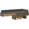 Lauko sofos komplektas 8 vnt. Natūralus ir antracitas