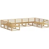 Lauko sofos komplektas 9 pcs Balta 404 x 245,5 x 73 cm