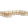 Lauko sofos komplektas 9 pcs Balta 404 x 247,5 x 73 cm
