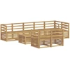 Lauko sofos komplektas 9 pcs Balta 59 x 59 x 37 cm