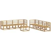 Lauko sofos komplektas 9 pcs Balta 59 x 59 x 37 cm