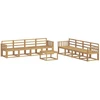 Lauko sofos komplektas 9 pcs Balta 59 x 59 x 37 cm