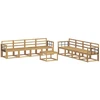 Lauko sofos komplektas 9 pcs Balta 59 x 59 x 37 cm
