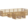 Lauko sofos komplektas 9 pcs Balta 59 x 59 x 37 cm