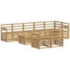 Lauko sofos komplektas 9 pcs Balta 59 x 59 x 37 cm
