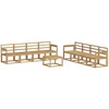 Lauko sofos komplektas 9 pcs Balta 59 x 59 x 37 cm