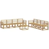 Lauko sofos komplektas 9 pcs Balta 59 x 59 x 37 cm