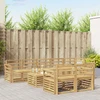 Lauko sofos komplektas 9 pcs Balta 59 x 59 x 37 cm