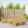Lauko sofos komplektas 9 pcs Balta 59 x 59 x 37 cm