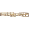 Lauko sofos komplektas 9 pcs Balta 79 x 79 x 37 cm