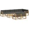 Lauko sofos komplektas 9 pcs Balta ir antracito 79 x 79 x 37 cm