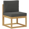 Lauko sofos komplektas 9 pcs Balta ir antracito Poliesteris