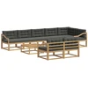 Lauko sofos komplektas 9 pcs Balta ir antracito 79 x 79 x 37 cm