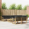 Lauko sofos komplektas 9 pcs Balta ir antracito 79 x 79 x 37 cm